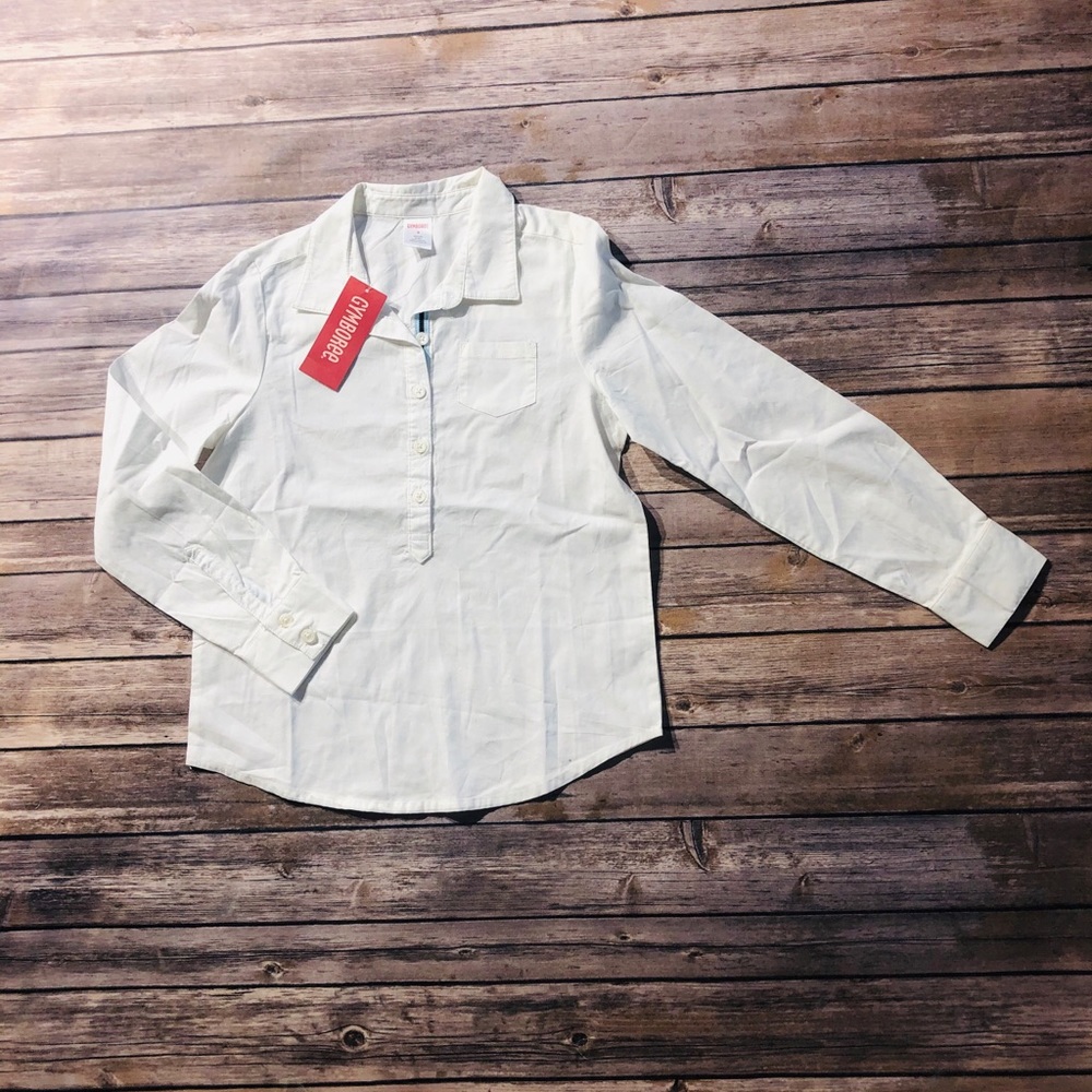 Vintage Gymboree white longsleeve shirt w/ buttons
